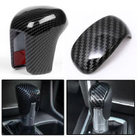 Jeazea Fit สำหรับ Honda Accord 10th 2018รถไฟเบอร์สไตล์ ABS ภายในรถเกียร์ SHIFT KNOB HEAD COVER Trim ตกแต่งสติกเกอร์