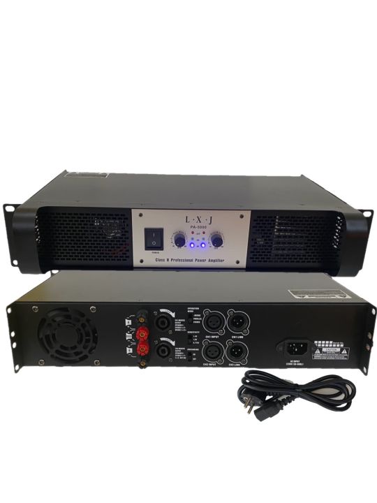 lxjpa-5000-lx-9000btชุดเครื่องเสียง-เครื่องเสียงกลางแจ้ง-เพาเวอร์แอมป์-ปรีแอมป์ฟรีสายxlrท้ายjackrca-2เส้น