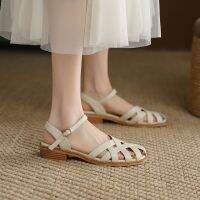 ◈✗ Apartment Korean Version Sandals Womens Flat Anti-Slip Roman Shoes