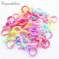 【cw】 100pc Plastic Colorful lamp shape buckle Snap hook Lobster Clasp DIY Needlework Luggage Sewing handmade Bag purse toy doll tool ！