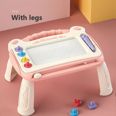 Children Magnetic Drawing Tablet Desk Sketchpad Toys Color Graffiti Painting Writing Board With Stamps Educational Toy For Girl