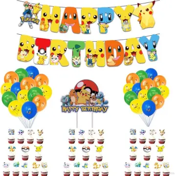 Pokemon Pikachu Party Supplies Tableware Decorations & Balloons