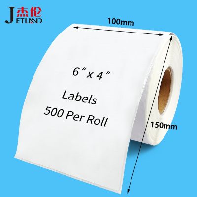 4x6 Thermal Shipping Labels 100 X 150 Mm for Zebra 2844 Zp-450 Zp-500 Zp-505  MM   200MM Top Coated 1 Roll Stickers Labels