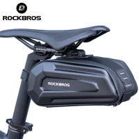 ROCKBROS Bicycle Bag 1.7L Rear Bag Waterproof Rear Large Capatity Quick Release Seatpost Shockproof Double Zipper Accessories