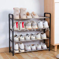 YUANTA ชั้นวางรองเท้า 4 ชั้น ชั้นวางรองเท้าอเนกประสงค์ในบ้าน STAINLESS SHOE RACK