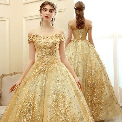 【Recoal&Mall】 Summer New Color Wedding Dress Art Test Solo Simple Plus ...