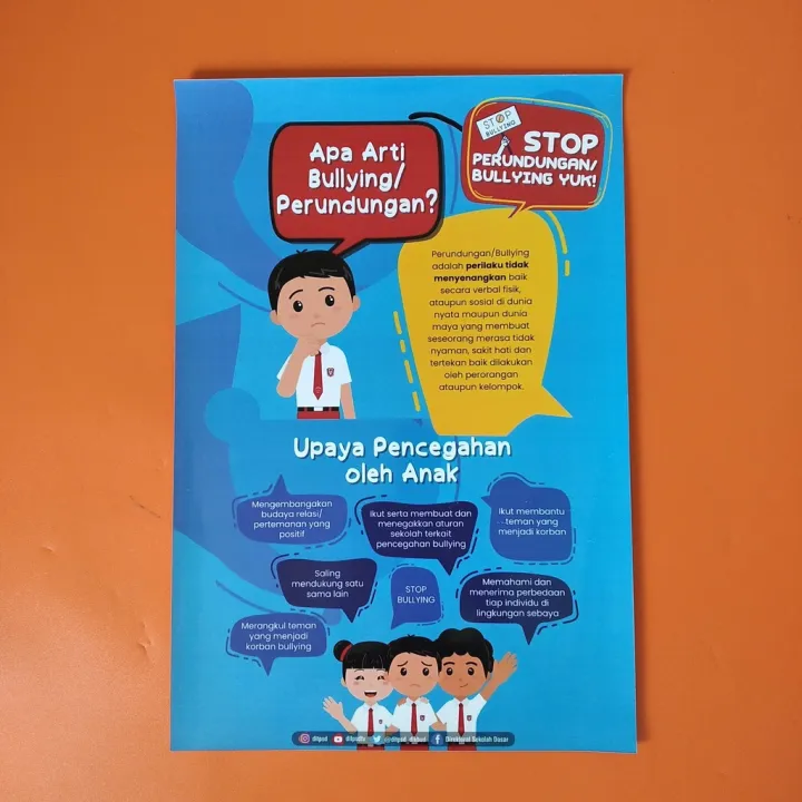 Poster Bullying (E) Poster Sekolah Poster Stop Kekerasan Anak Lazada Indonesia
