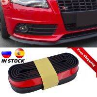 【CW】2.5m 65mm Width Car Protectors Front Bumper Lip Splitter Car Sticker Body Kits Spoiler Bumpers Valance Chin Car Rubber Strip