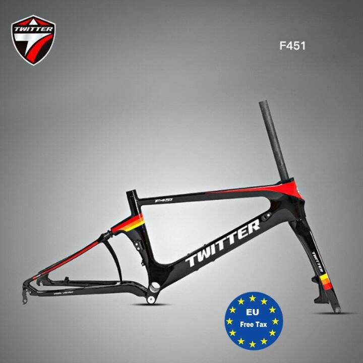 Carbon Folding Bike Frameset Twitter F451 22 Inch Ultralight 451 BSA68