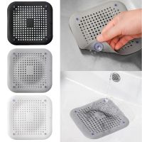 1/2PCS Silicone Drain Hair Catcher with Suction Cup Shower Bathtub Drain Strainer Hair Filter Drain Kitchen Bathroom Accessories