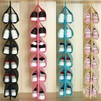 【hot】 Shoes Organizer Rack Hanging Organizers Saver Over The Door Behind Closet Storage Shelves