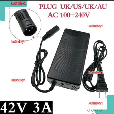 ku3n8ky1 2023 High Quality 42V 3A Charger 36V Electric Bike Lithium Battery Pack Plug 3P XLR High Quality Connector