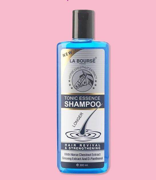 LA Bourse ESSENTIAL TONIC SHAMPOO ลาบูสส์ เอสเซ้น โทนิค เเชมพู 300ml. แชมพู เร่งผมยาว ป้องกัน