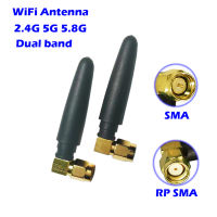 WiFi เสาอากาศ2.4กิกะเฮิร์ตซ์5.8กิกะเฮิร์ตซ์ Dual Band 3dbi Rpsmasma เชื่อมต่อ Aero สำหรับ PCI การ์ดเครือข่าย USB อะแดปเตอร์ฮอตสปอต Zigbee AP บลูทูธ