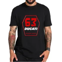 Francesco Bagnaia 63 Tshirt Italian Motorcycle Racer Fans Mens T Shirt Comfortable Basic