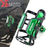 อุปกรณ์เสริมรถจักรยานยนต์สำหรับ Kawasaki Ninja 250 400 300 650 1000 /SX ZH2 ZX6R ZX10R ZX25R ER6N ขวดน้ำสำหรับดื่ม CNC ที่วางแก้ว