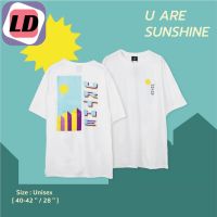 LD Urthe - เสื้อยืด รุ่น  SUN &amp; MOON   เสื้อยืดใส่สบาย  เสือผ้าผู้ชาย  T-shirt เสื้อผู้ชาย