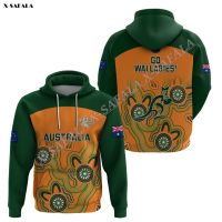 Australia rugged 2023 go wallabies 3D full print Hoodie mens adult outwear purple Pullover Shirt Jersey casual