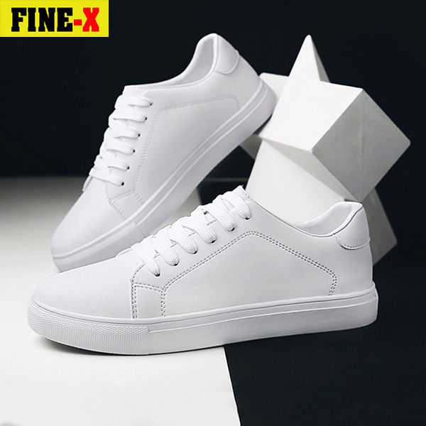 Giày nam thể thao sneaker FIN-X trắng đẹp cổ cao cho học sinh đi ...