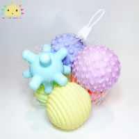 SS【ready stock】Baby  Touch  Ball Tactile Perception Massage Baby Grasping Training Soft Educational Ball Toy