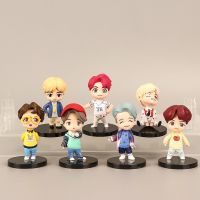 ฟิกเกอร์การ์ตูน Bts Boy Groups Bt 21 สําหรับตกแต่ง 7 ชิ้น