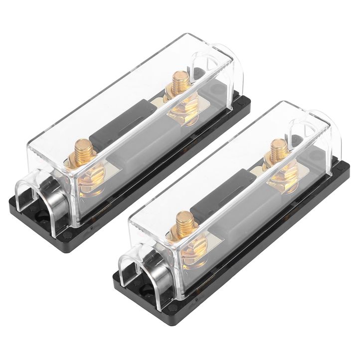 yf-x-autohaux-2pcs-black-car-anl-fuse-with-in-line-holder-electrical-protection-fusible-30a-40a-60a-80a-100a-125a-150a-200aamp