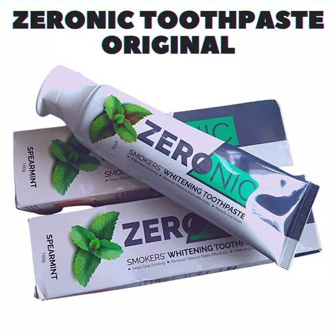 ZERONIC SMOKERS' WHITENING TOOTHPASTE/STAIN REMOVAL FORMULA AUTHENTIC & 100 ORIGINAL