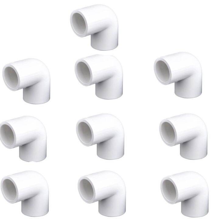 SALABL 10 Pcs 1/2 Inch PVC Fittings Water Pipe Connector White Water