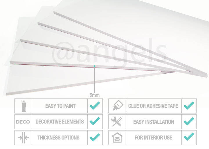 SINTRA PVC BOARD 5MM A5 (148mm x 210mm) WHITE [LITE & RIGID] Lazada PH