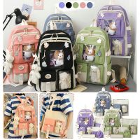 ☫❐ Trend Fashion Sets Children 39;S School Backpack Cute Women 39;S Bagpack Bookbag Laptop Bag For Teens Girls Students Bag Rucksack 5pcs