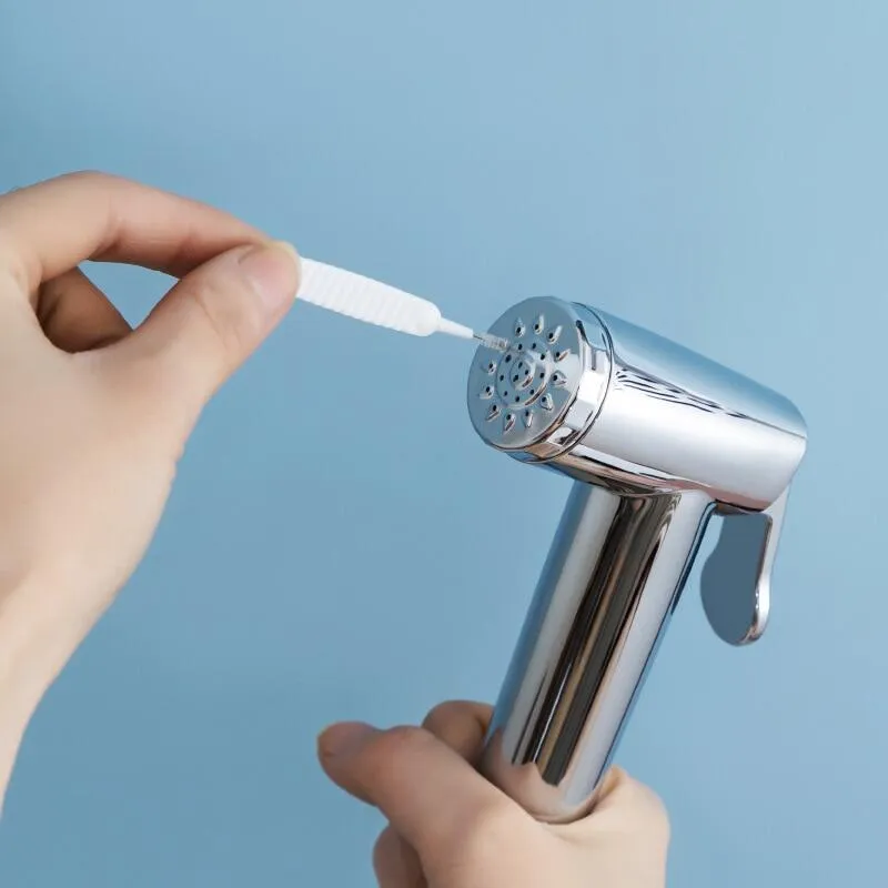 Micro Nylon Brush Bathroom Shower Head Anti-clogging Cleaning