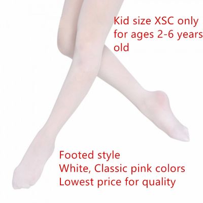 ถุงน่องเนื้อสีสีขาวคลาสสิคสำหรับเด็กวัยหัดเดิน,ถุงน่องเนื้อสีชมพูสำหรับใส่เต้นบัลเลต์สำหรับเด็ก