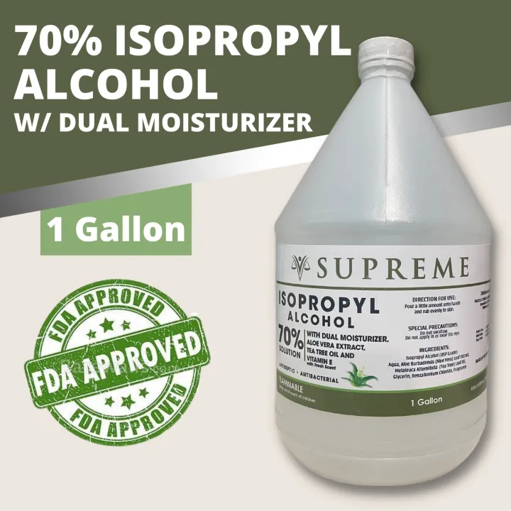 Supreme Alcohol 70 Ethyl or Isopropyl FDA Approved Fresh Scent Lazada PH
