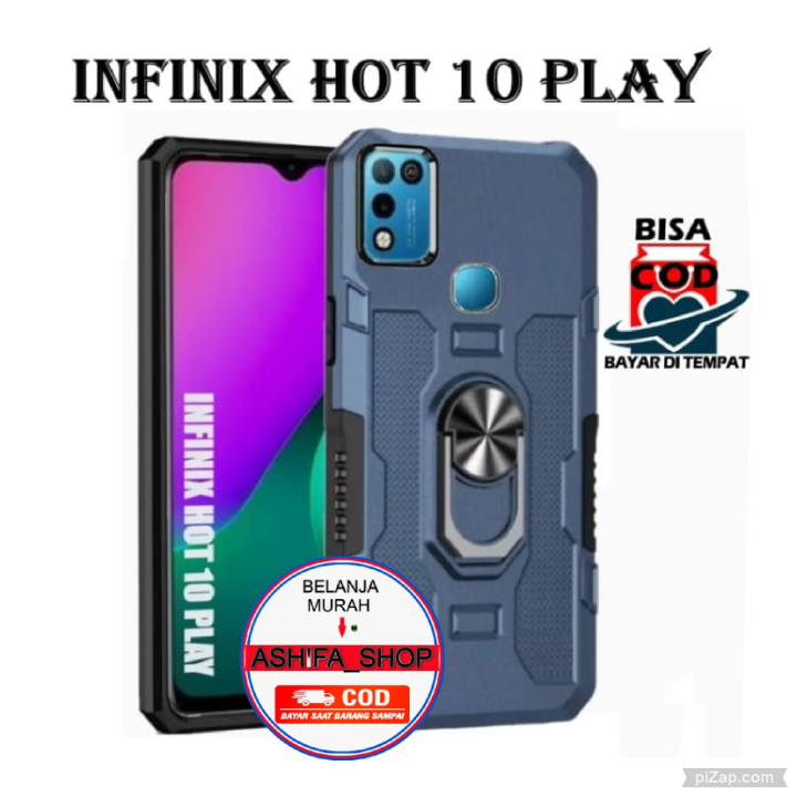 Casing Hpinfinix Hot 10 Play Case Robot Hit Eye Ring Casing Standing New Cover Lazada Indonesia 1556