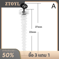 ZTOYL 10ชิ้นอุปกรณ์ตกปลาคาร์พสกรูเกลียว360พลาสติกพร้อมห่วงหมุนตกปลาคาร์พพร้อมห่วง