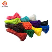 100Pcs 150mm Self-locking Nylon Cable Ties 150mm*2.5mm 12 Color Plastic Zip ties cable strong binding straps Wire UL Certified Cable Management