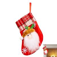 Christmas Stockings 3D Christmas Stocking Hanging Ornaments With Snowman Santa Elk Character For Christmas Gifts Socks Tights