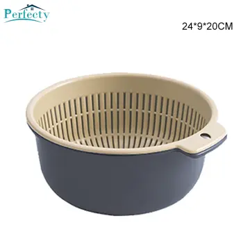 Cheap Plastic Fruit/Vegetable Washing Drain Basket - China Drain