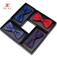 Small floral mens boxed bow tie business fashion formal shirt decoration bow tie gift bow tie Boys Clothing