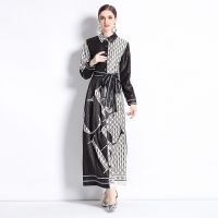 Womens Dress New Fashion Spring/Summer New  High Class  Dress Print  Maxi Dress