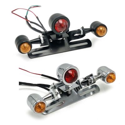 1ชิ้น12โวลต์สีแดง LED สามารถปรับได้คาเฟ่ Rsuable Fo Acer สไตล์ไฟจอดไฟท้ายไฟเบรครถจักรยานยนต์ไฟท้ายรถจักรยานยนต์ไฟท้ายสำหรับสับ