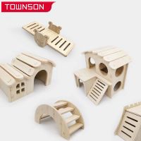 Wooden Pet Hamster Toy Hamster Cage Decorations Accessories Guinea Pig Seesaw Swing Slide Toys Small Animal Activity Climb Toy