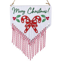 Wooden Candy Crutch Decoration Holiday Countdown Sign Candy Cane Advent Calendar Indooroutdoor Holiday Hanging Decor Christmas Home Decoration