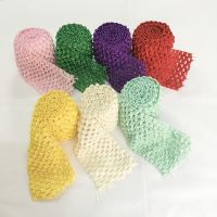 hot【cw】 2.75  Crochet Headband Trim Band Rolls by Metre Tutu Tulle Skirt Waistband Birthday Decoration