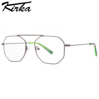 Kirka Teens Glasses Octagonal Eyeglasses Frames Brand Design Spectacle Frames for Children Optical Glasses Boy Girls Eyewear