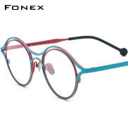 FONEX Titan Gọng Kính Nam Cổ Điển Tròn Cận Thị Kính Mắt Nữ 2023 Titan Mới