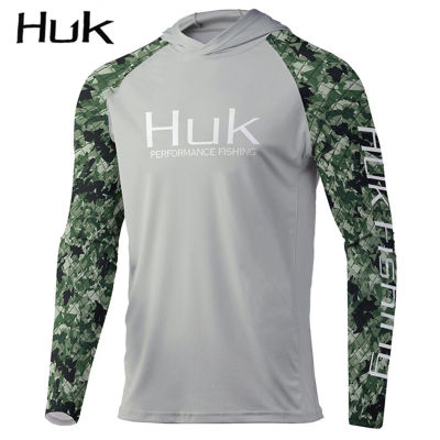 HotHUK มาใหม่ผู้ชายคลุมด้วยผ้าตกปลาเสื้อแขนยาวป้องกันแสงแดดเสื้อ R Oupa De P ESCA ระบายอากาศตกปลาเสื้อผ้า