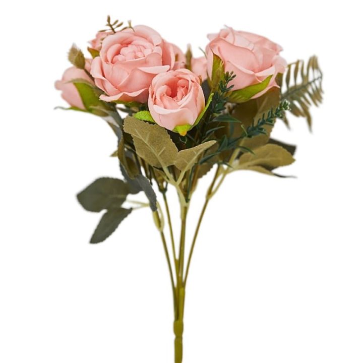 จำลองสไตล์และสีของประเทศดอกโบตั๋นขนาดเล็ก-ดอกไม้ดอกโบตั๋นปลอม-ร้านอาหารบ้าน-ดอกไม้ผ้าไหม-flowershuilinshen-ขนาดเล็ก