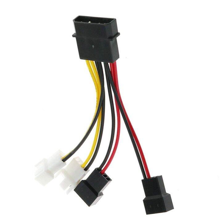 4Pin Molex to 3Pin Fan Power Cable Adapter Connector Computer Cooling