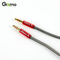 Gizmo สายต่อเชื่อม AUX 3.5 mm สายสัญญาณ แจ็คต่อฟังเพลง​ รุ่น GU-003 สีแดง ประกัน 1 ปี